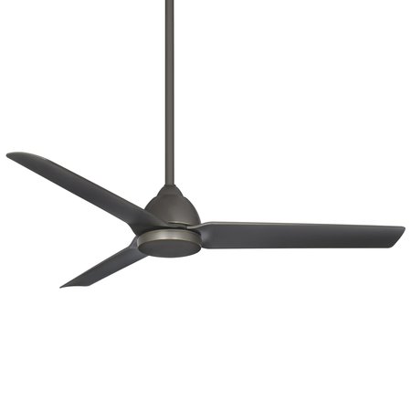WAC Mocha Indoor and Outdoor 3-Blade Smart Ceiling Fan 54in Oil Rubbed Bronze with Remote Control F-001